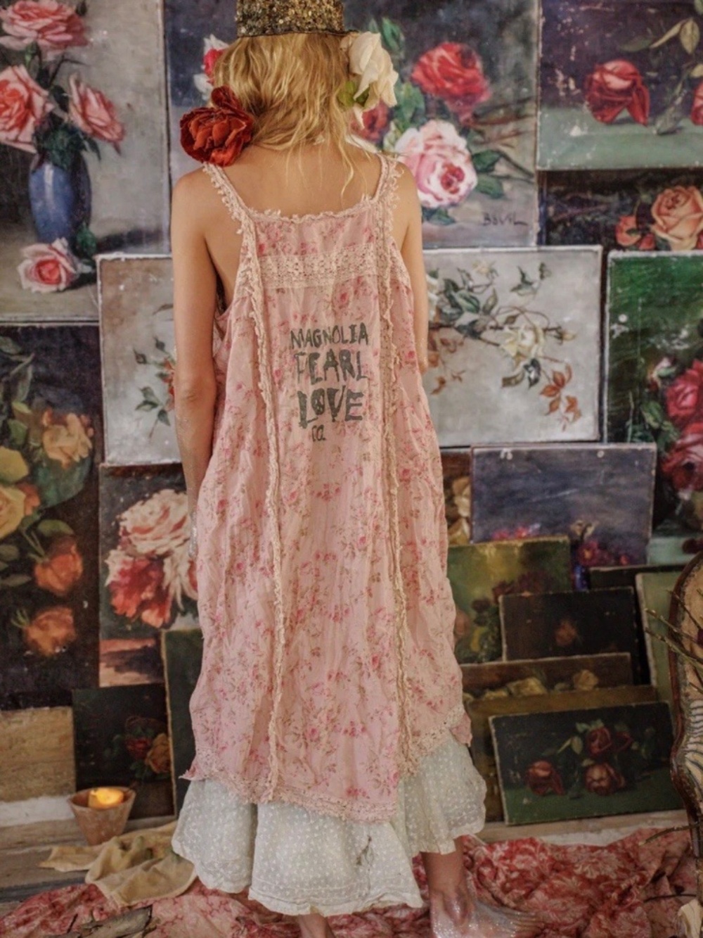Magnolia Pearl Anna Cecile floral Slip Dress - Picture 2 of 7